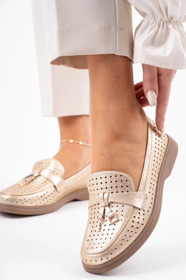 Mocassins Ajourés Daim Écologique